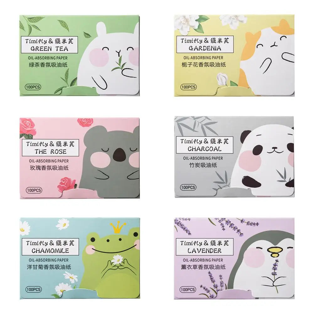 100 piezas de papel secante facial nuevo, toallitas faciales portátiles, limpiador facial, control de grasa, herramientas de limpieza facial absorbentes de aceite