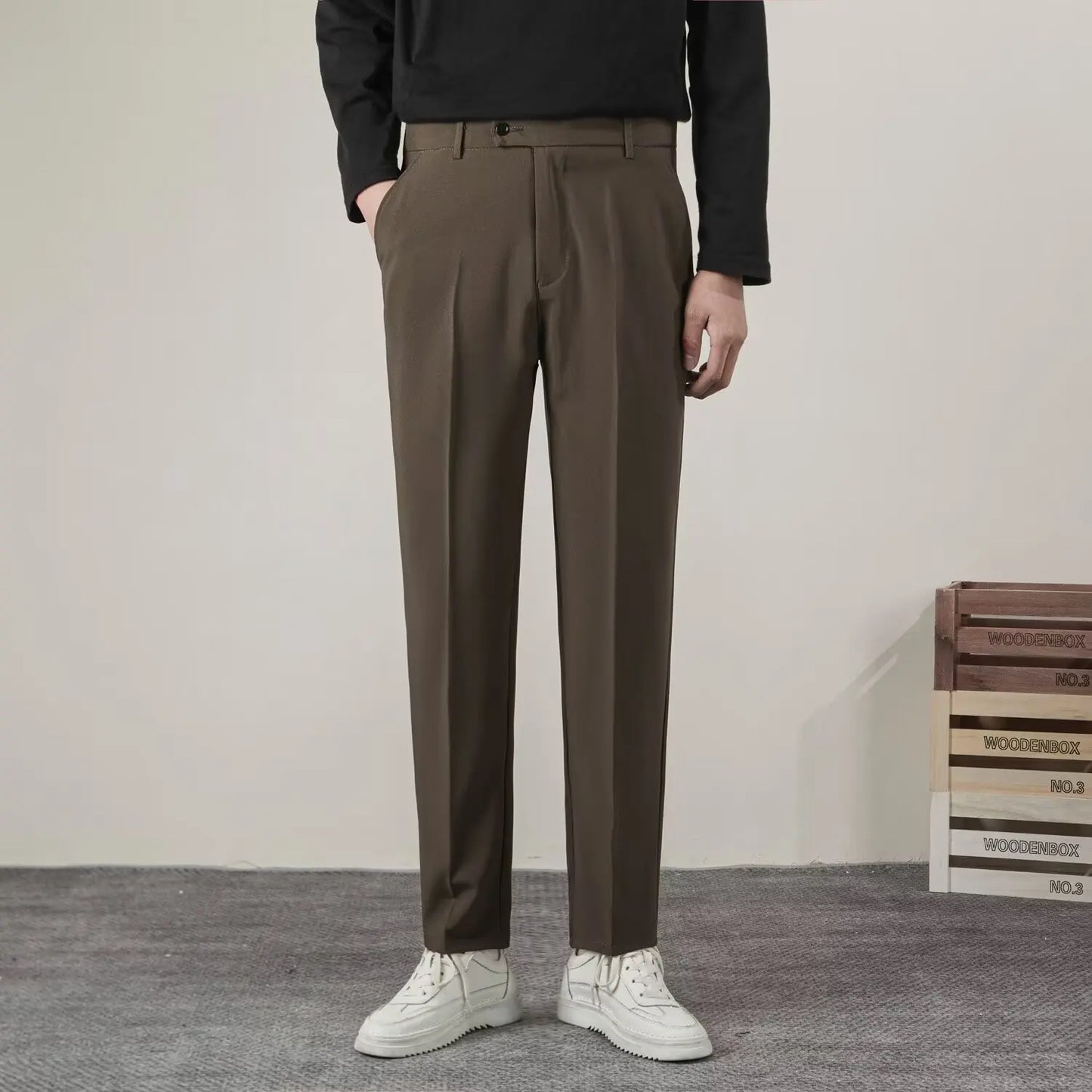 Pantalon d'été décontracté pour homme — coupe slim, style classique