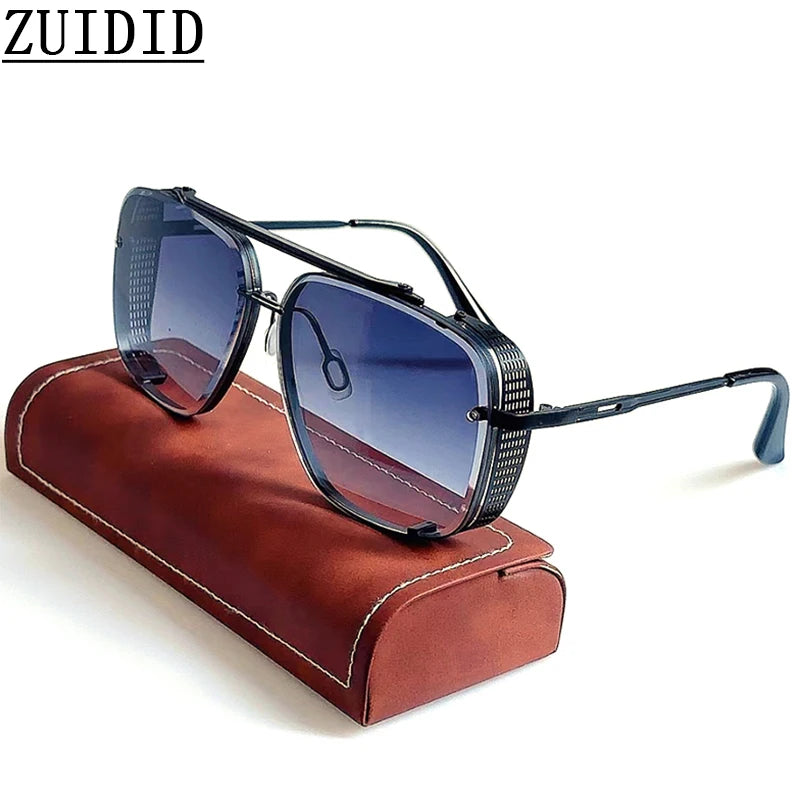 Lunettes de soleil Steampunk vintage pour hommes — punk, surdimensionné, femmes, rétro, carré