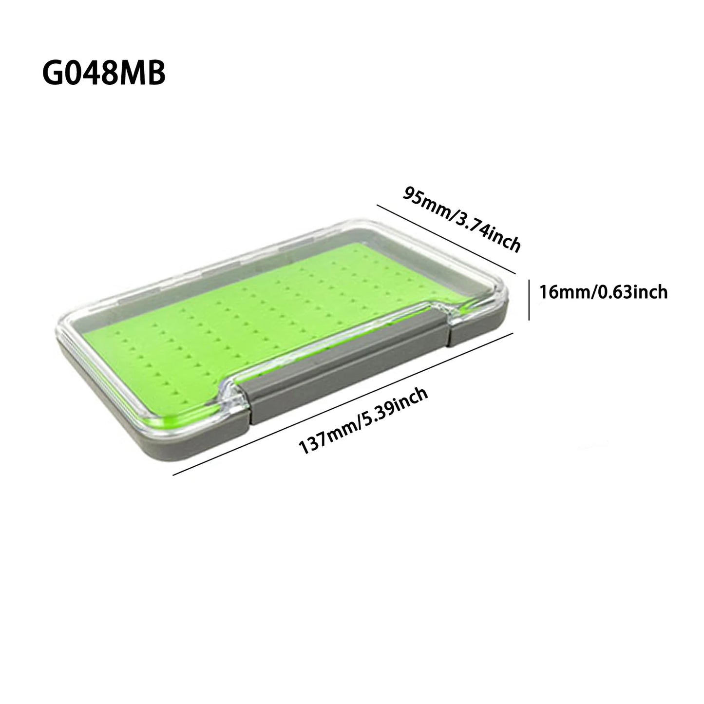 Aventik 100% boîte à mouche étanche coussin de Silicone mousse boîte de pêche transparente stockage de pêche