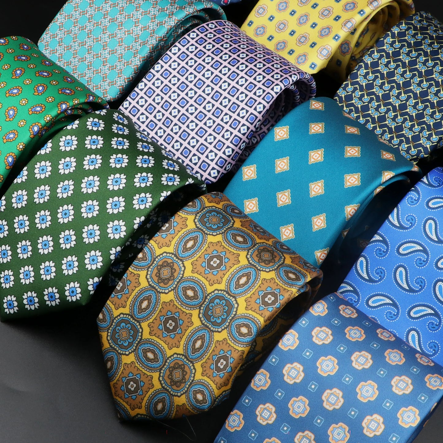 51 Estilos hombres corbatas de seda Jacquard a rayas a cuadros corbata floral accesorios uso diario camisa traje corbata regalo de fiesta de boda