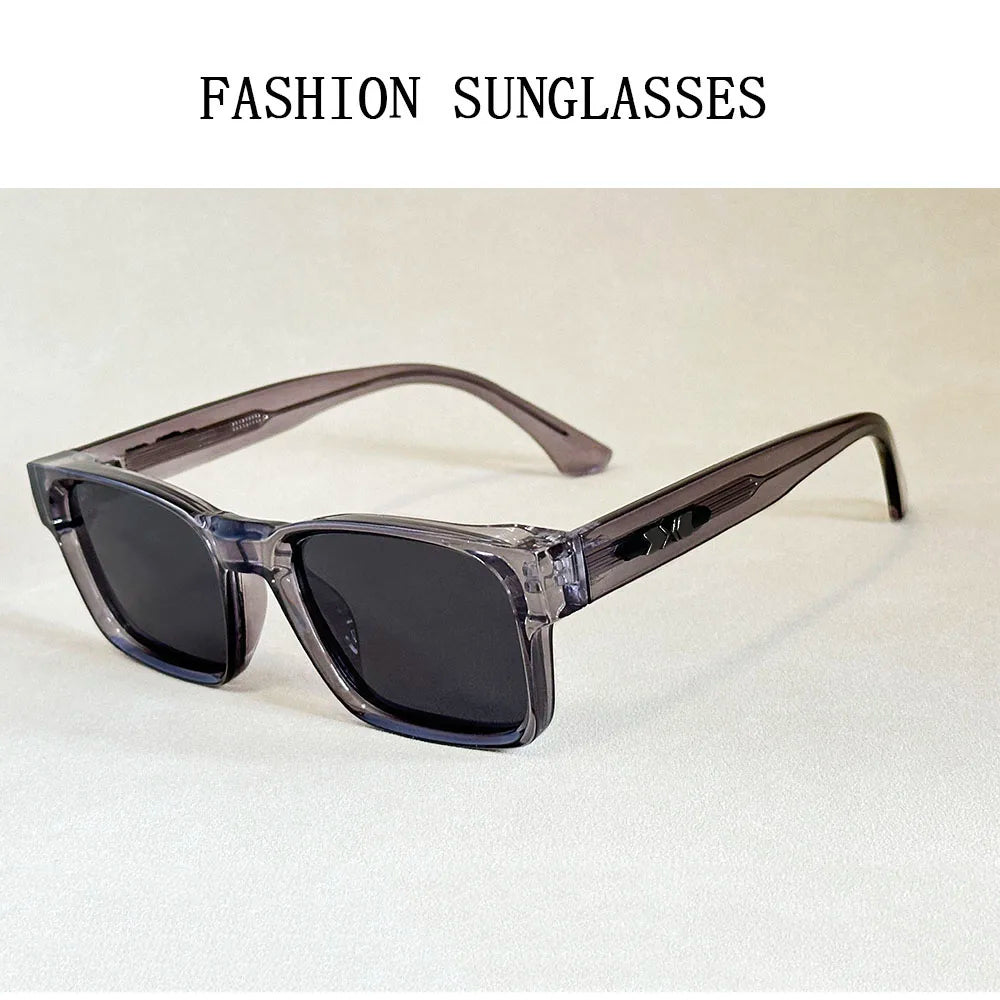 Lunettes de soleil carrées rétro pour hommes — vintage, femmes, à la mode, livraison directe