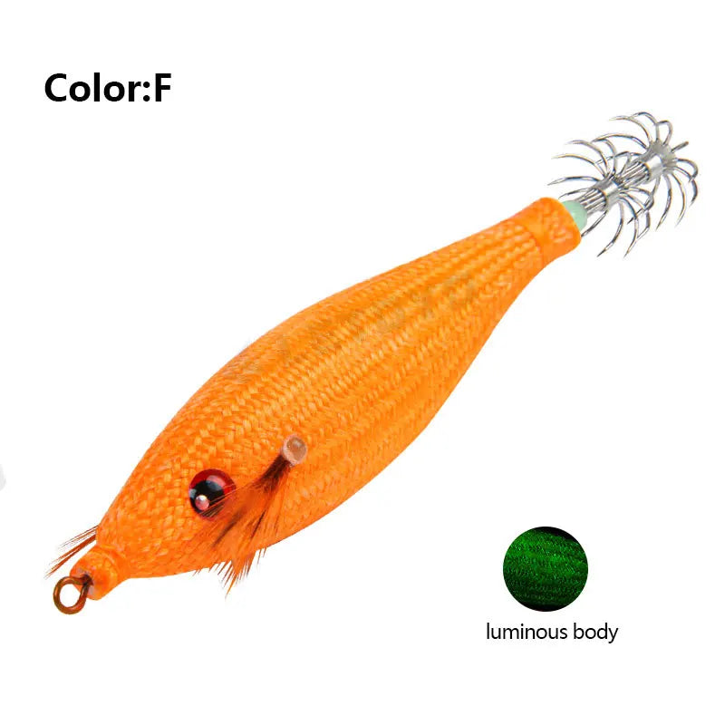 Accessoires de pêche 78Mm 10G, gabarit de calmar flottant, leurre de pêche au gabarits, crochet de calmar artificiel en plastique pour outils de pêche en bateau de mer