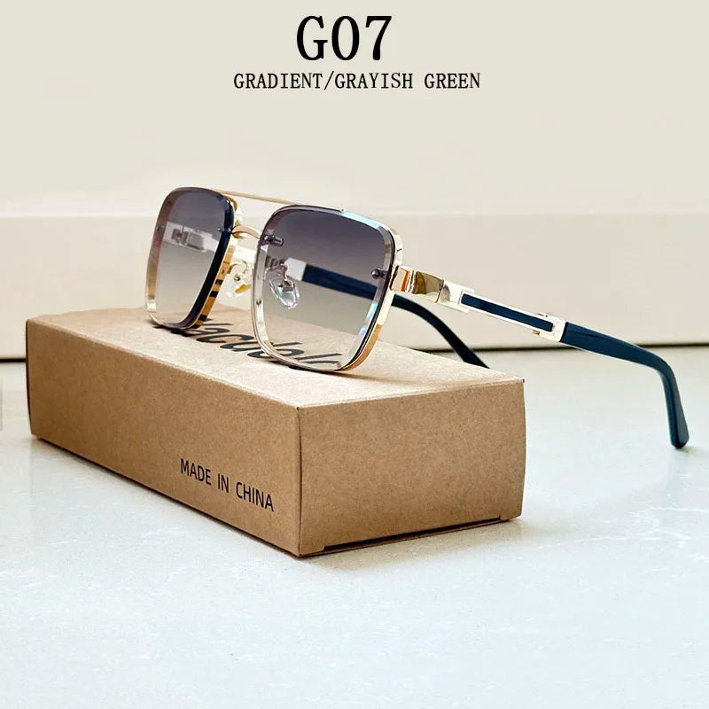Lunettes de soleil carrées pour hommes et femmes — vintage, mode, rétro, 2025 (v3)