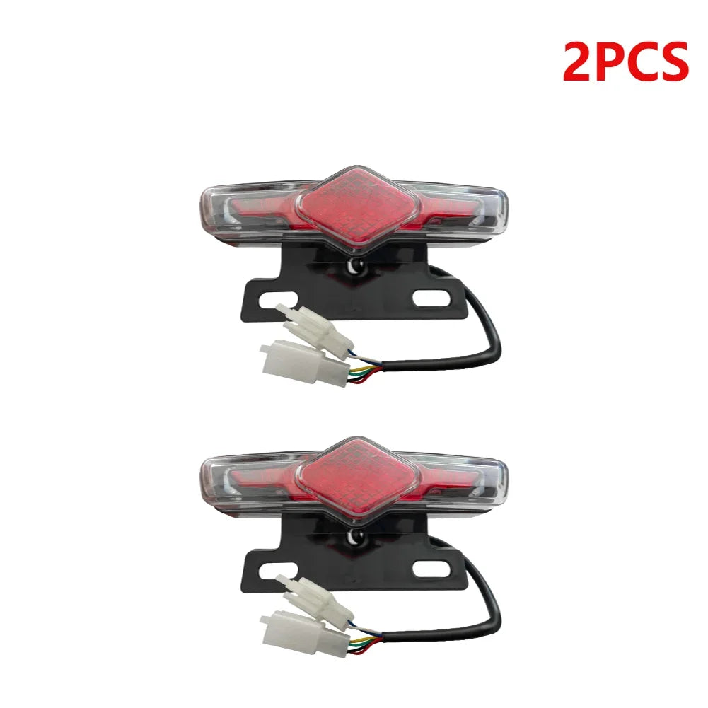 Waterproof LED Headlight for Electric Bicycle, Turn Signals, Taillight, 36V, 48V, 60V