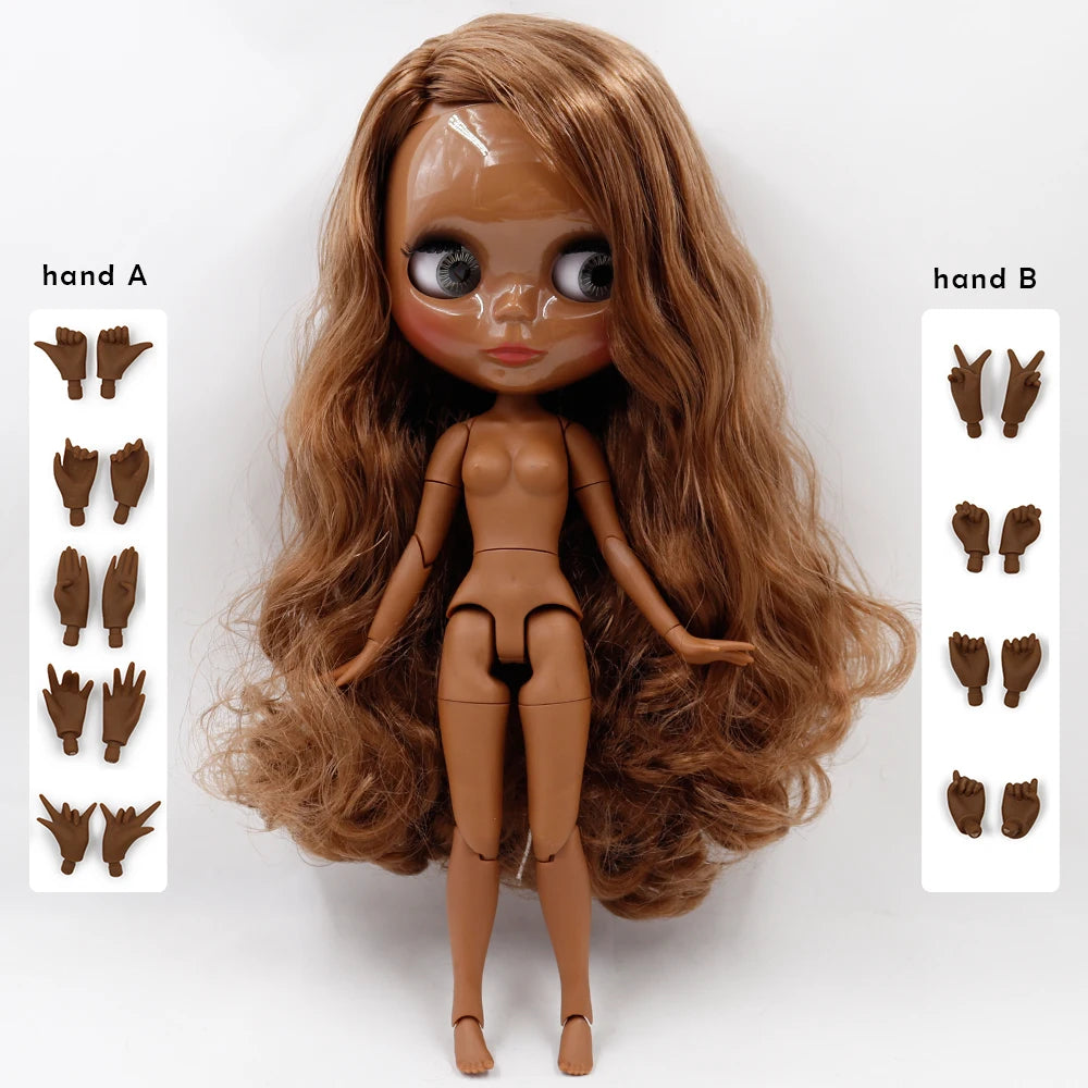 Poupée 1/6 corps articulé BJD bricolage — mode, fille, cadeau, ensemble à main A & B