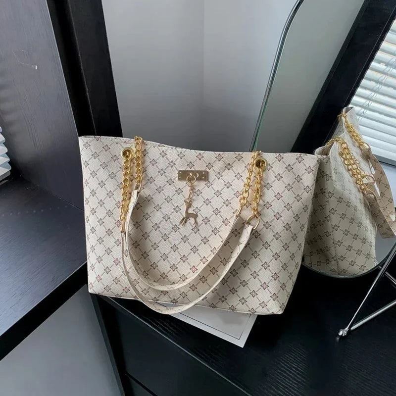 Sac Fourre-Tout Cuir Souple Femme — Grande Capacité Bandoulière Accessoires