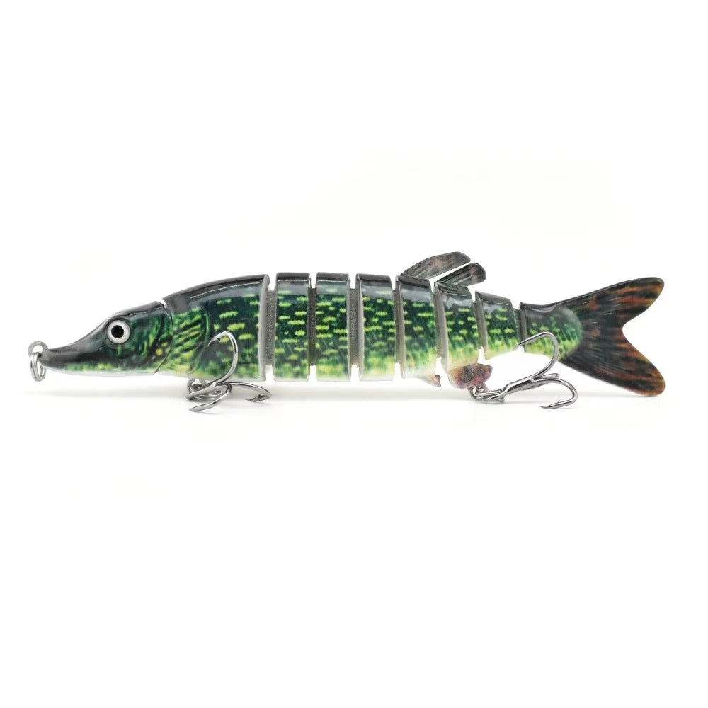 Rooblinos leurres de pêche pour bar truite multi-articulé nageurs lent coulant bionique leurres de natation bar eau douce bar d'eau salée