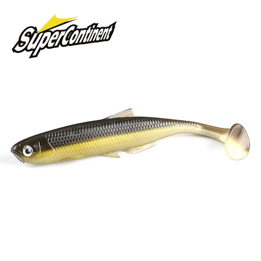 Leurre souple de pêche — 5cm / 7,5cm / 12cm, brochet, prédateur, yeux 3D, queue shad