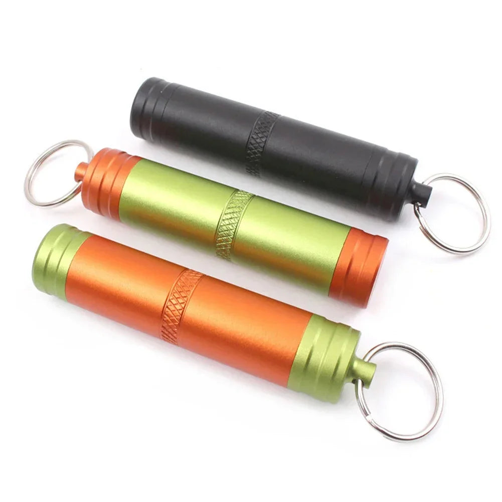 EDC-Boîte étanche pour capsule de survie en randonnée, coffre, support de stockage, pilule, étui d'allumette