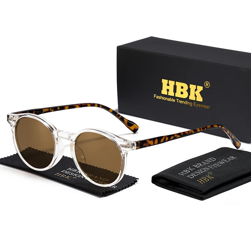 Lunettes de soleil polarisées pour hommes rondes TR90 — conduite, sport, UV400, hommes et femmes