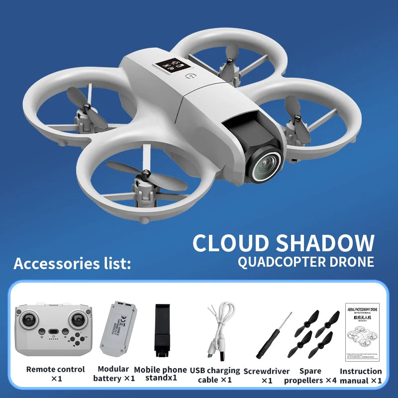 Nouveau H135 Mini Drone WIFI FPV vol stationnaire professionnel 4K caméra poche lumières colorées Dron Rc avion pliable quadrirotor RC jouets cadeaux