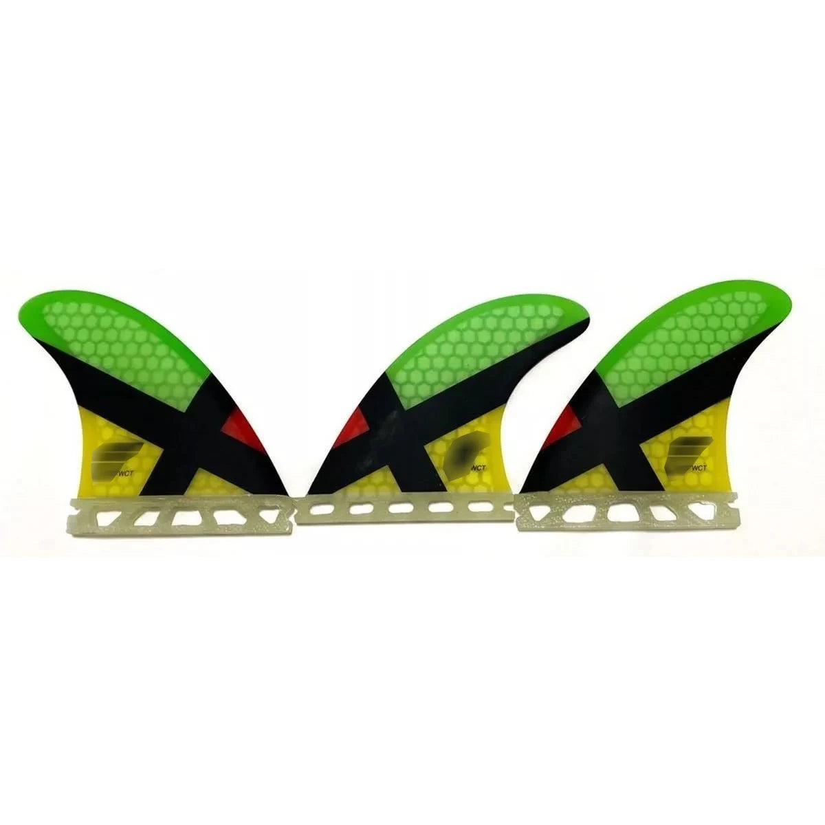 Aletas de propulsor de surf de carbono tipo nido de abeja y aletas de tabla de surf de fibra de vidrio en Surf AM2 DHD Techflex SuperE Rasta FINS Jordy