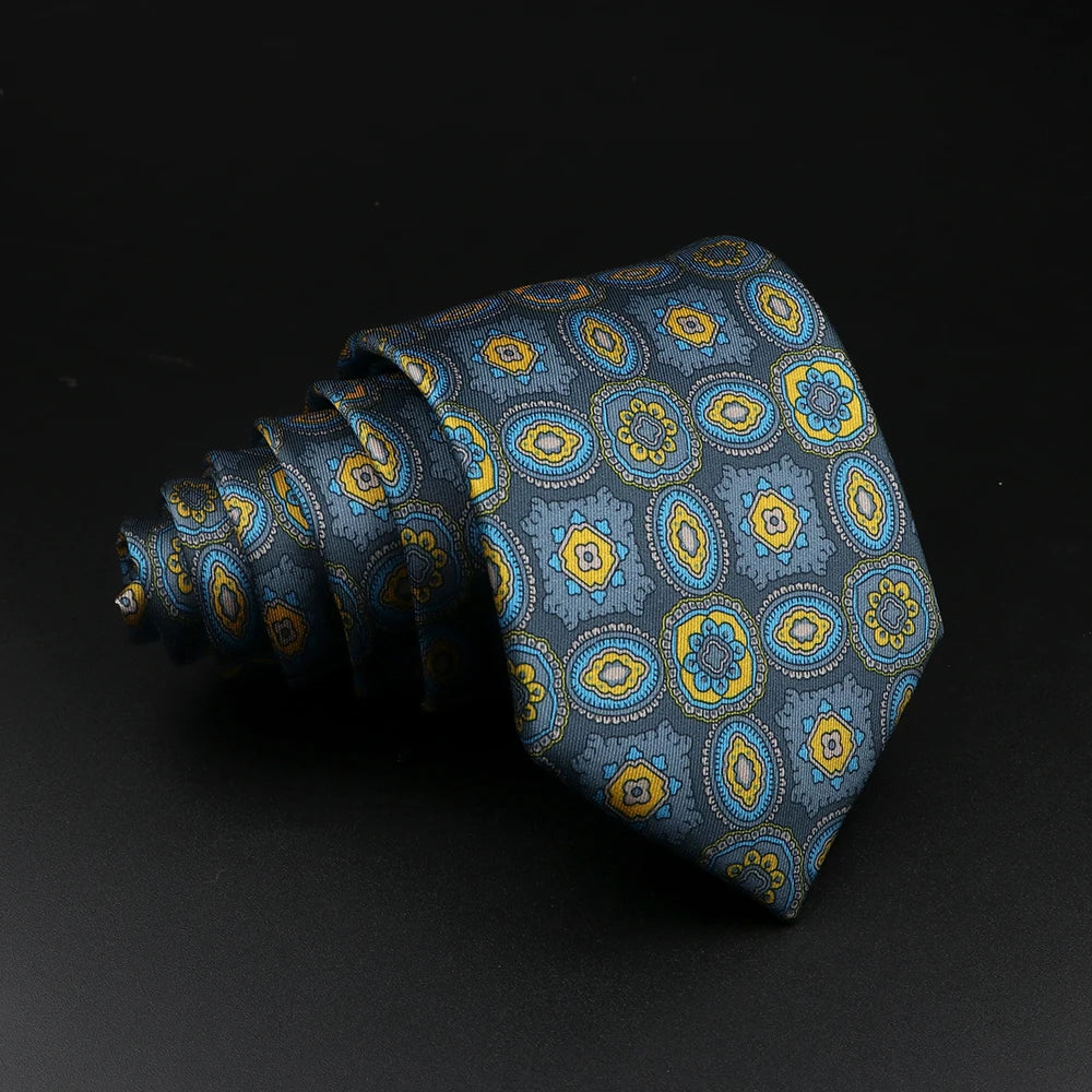 51 Estilos hombres corbatas de seda Jacquard a rayas a cuadros corbata floral accesorios uso diario camisa traje corbata regalo de fiesta de boda