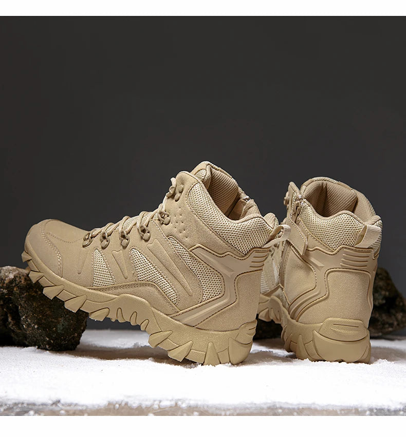 Tactiques améliorées bottes d'entraînement de Combat mâle en plein air Camping Anti-usure réponse rapide chaussures de randonnée pêche chasse baskets hommes