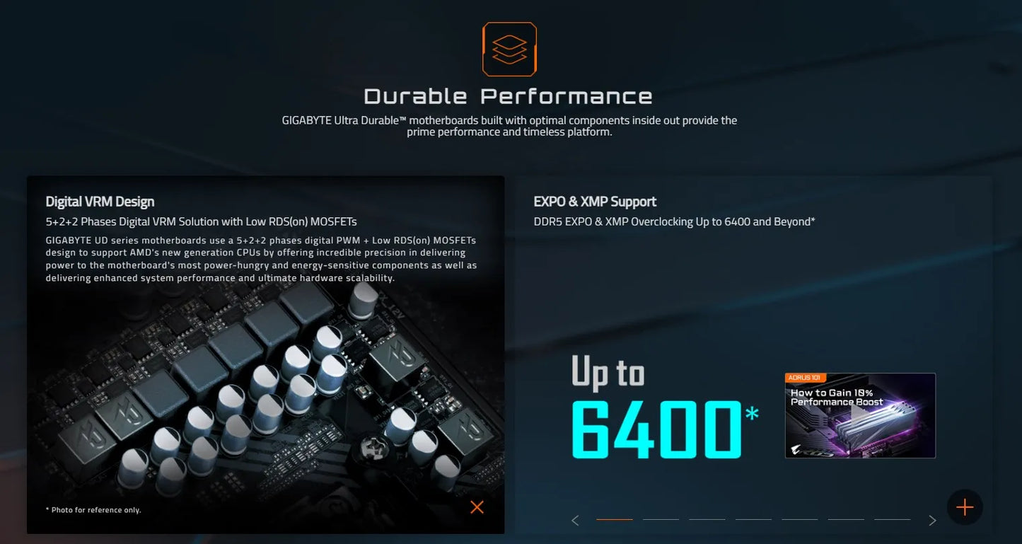 GIGABYTE B650M GAMING WIFI nouveau Support pour DDR5 M.2 AMD Ryzen 7000/8000/9000 séries processeurs Socket AM5 carte mère
