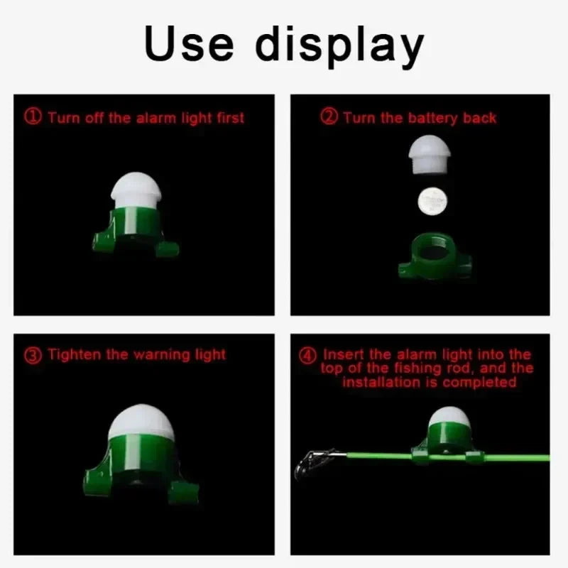 Alarme de Pêche Nocturne LED — Rappel Intelligent Morsure de Poisson