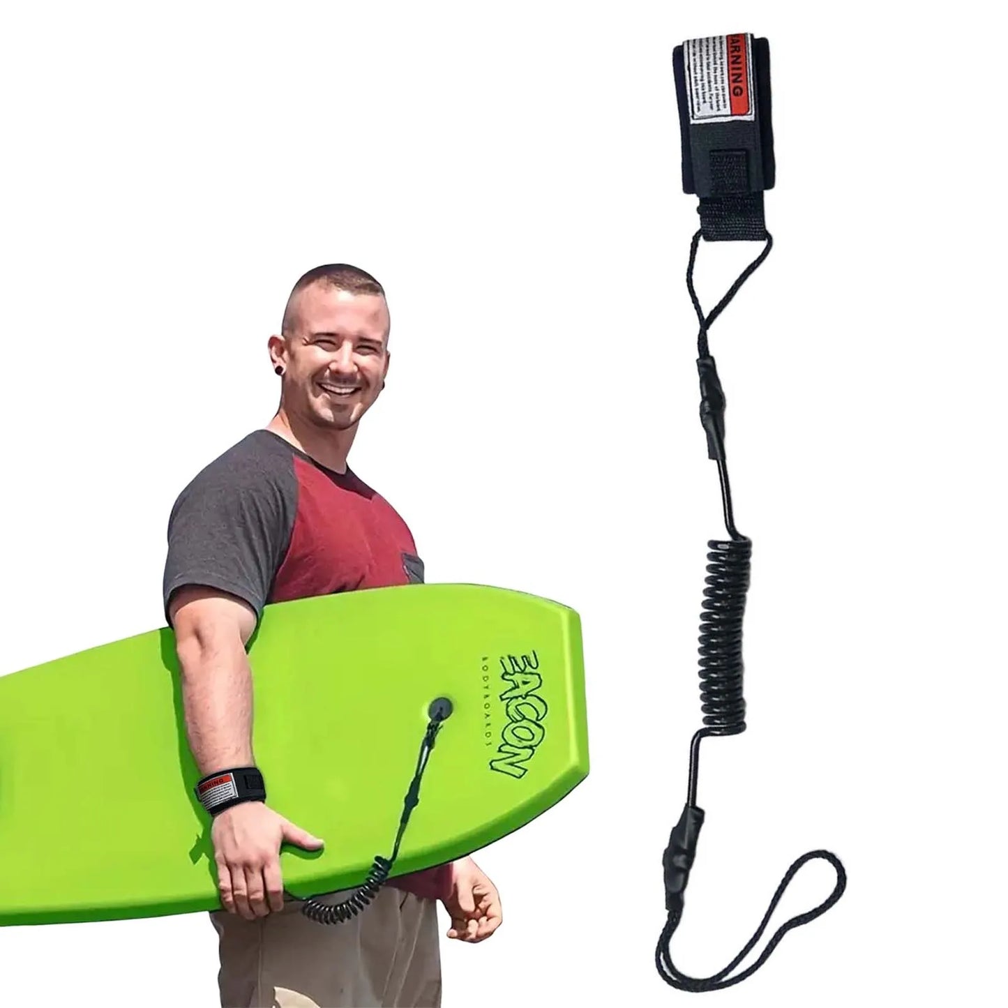 1 pièces nouvelle laisse de Surf chaude crochet de corde à main de sécurité et sangle à enveloppe unique laisse de moulard enroulée adaptée aux vagues de petite à moyenne taille