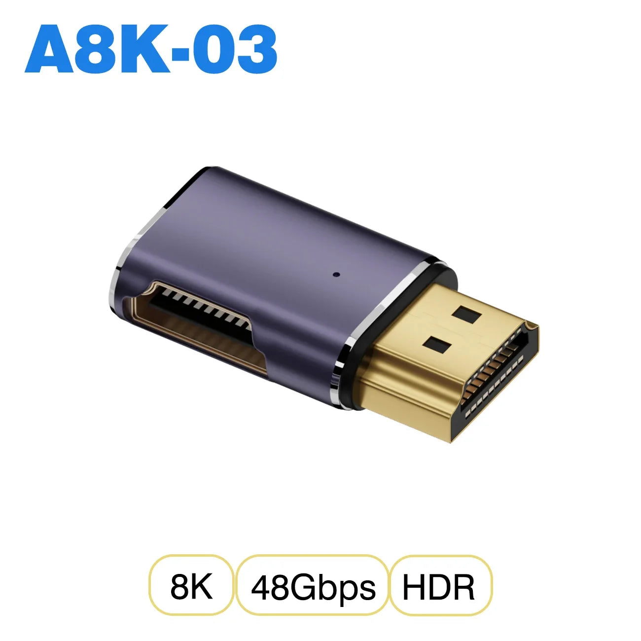 Mini/Micro HDMI to HDMI 2.1 48Gbps 8K60HZ 4K120HZ Converter for Projector HDTV PS4 PS5 Laptop