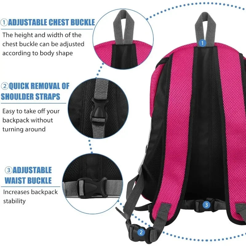 Nouveau chien animal de compagnie sac à dos transporteur sac de voyage avant Pack respirant réglable avec bandes réfléchissantes de sécurité pour la randonnée en plein air chats