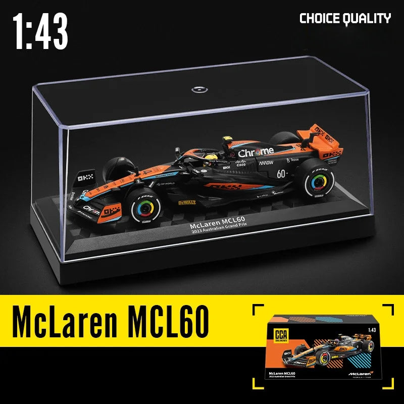 Modèle de voiture de course F1 1/43 avec boîte d'affichage — collection, cadeau garçon, décoration