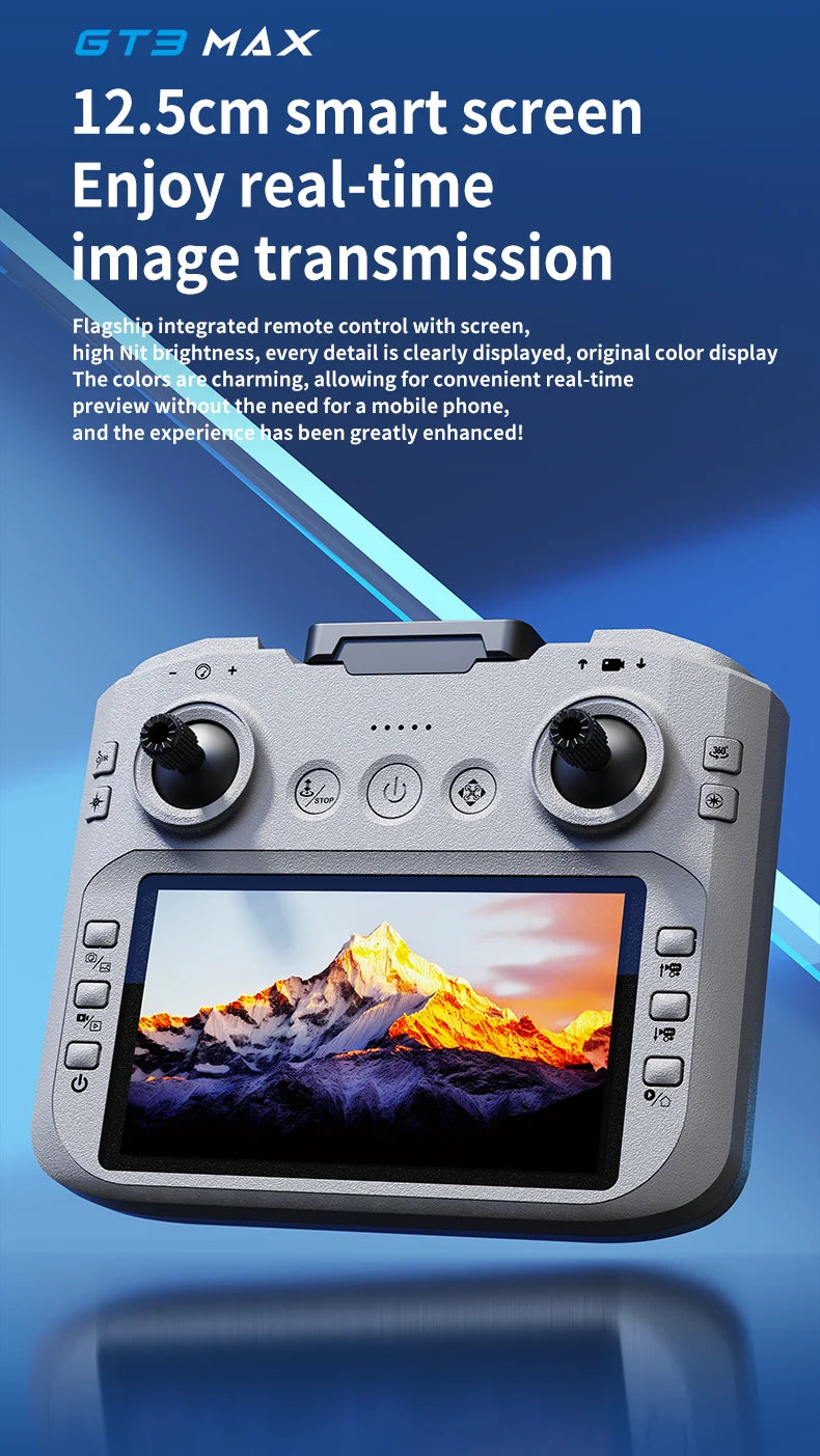 Drone 8K HD grand écran — positionnement flux optique, moteur brushless, évitement intelligent d'obstacles
