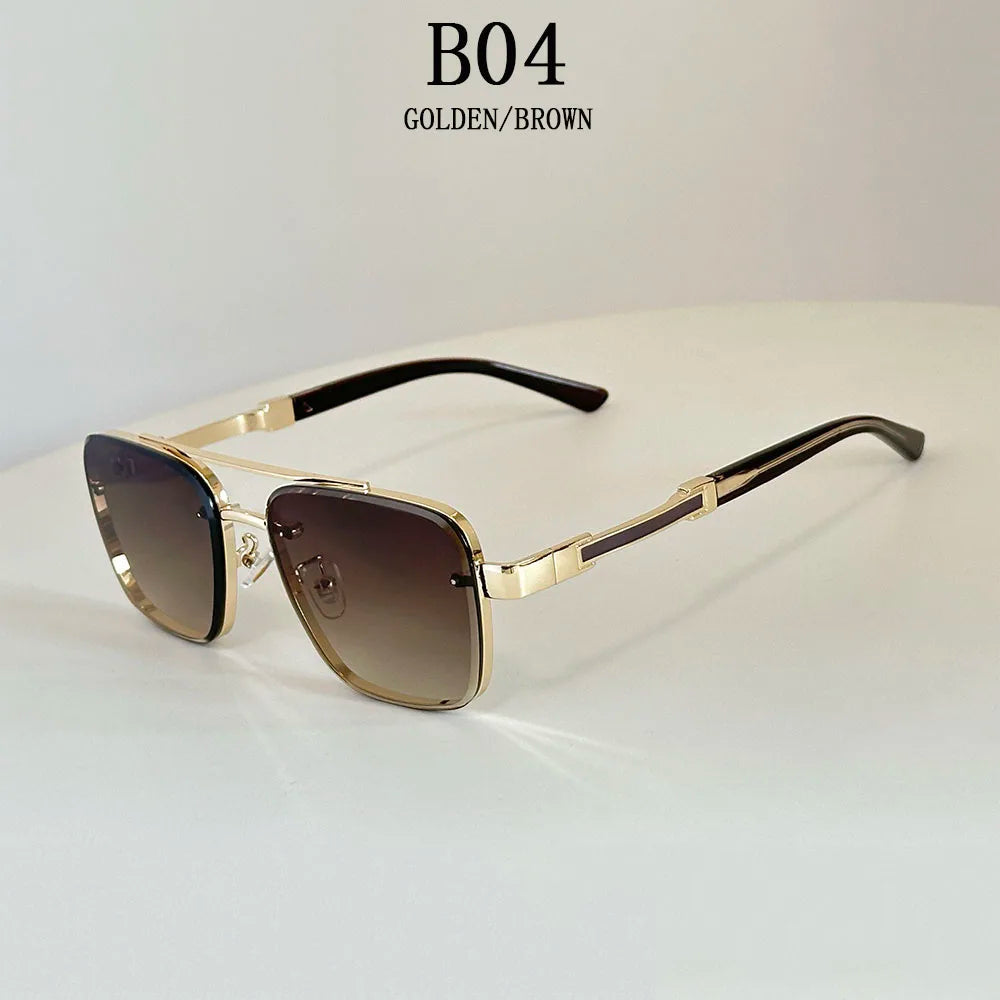 Lunettes de soleil pour hommes vintage carrées — femmes, rétro, mode