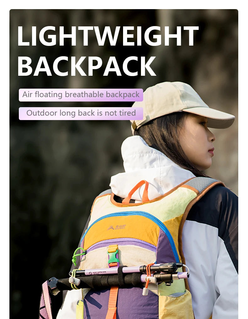 Sac à Dos Camping Ultraléger 18L — Randonnée, Cyclisme & Pêche Homme Femme