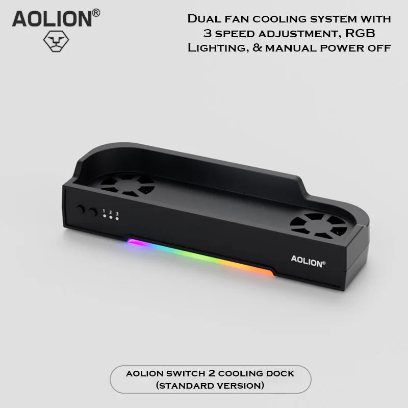 Dock RGB avec ventilateur de refroidissement HUB portable — console jeu, base d'extension, support mural, accessoires