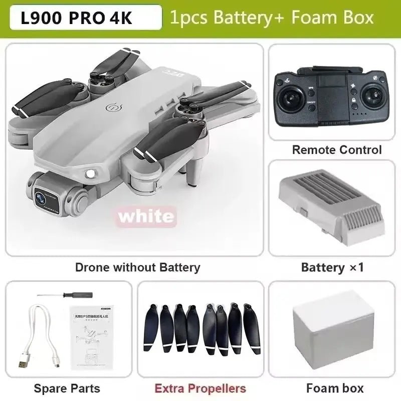 L900 Pro SE MAX 4K GPS Drone, Professional HD 5G WIFI 360° Dual Camera Brushless Motor Obstacle Avoidance RC FPV Quadcopter Drone