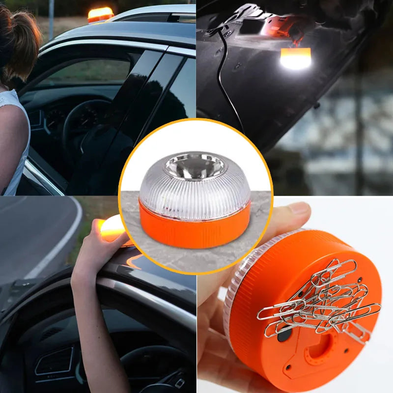 Lumière de secours Led V16 pour voiture, lumière clignotante d'explosion, stroboscope à Induction magnétique, voyant d'avertissement clignotant, accessoire de sécurité