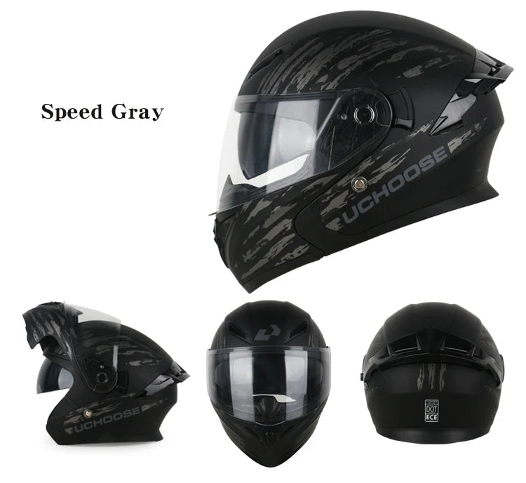Casque de moto DOT de haute qualité quatre saisons course de Motocross modulaire rabattable hommes femmes casque tout-terrain casque gratuit