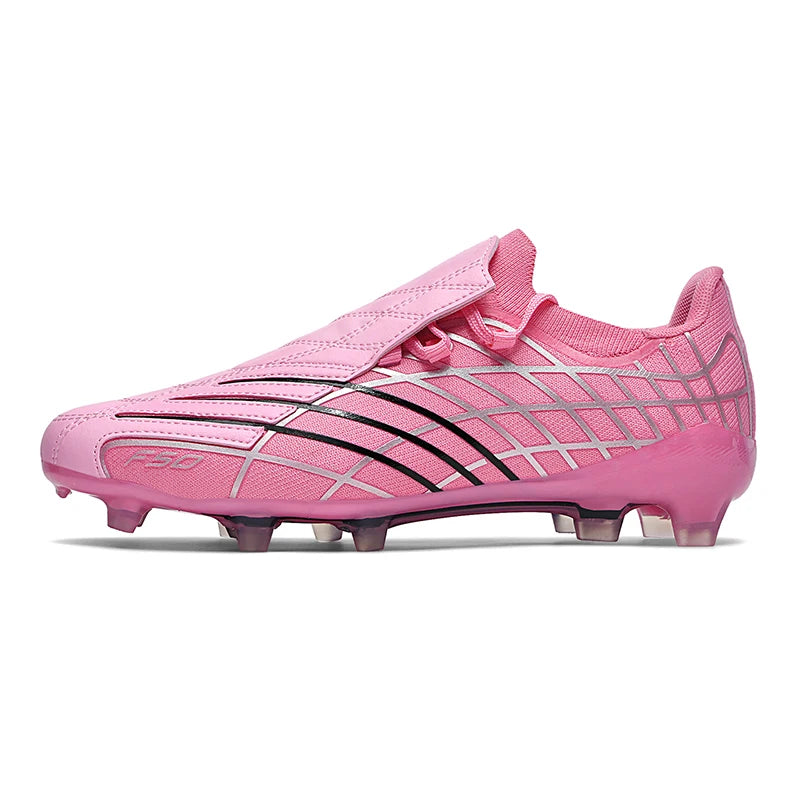 pscownlg Chaussures de Football FG Homme Microfibre Montantes — Crampons Longs, Match & Extérieur EU 34–46