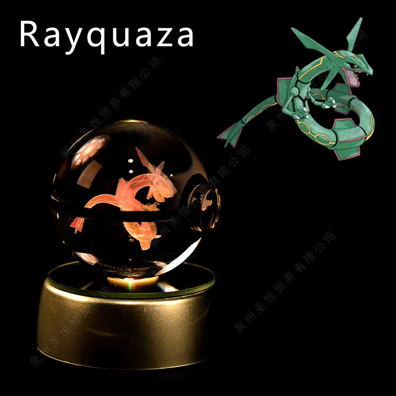 Boule de cristal 3D veilleuse — lampe en verre, statue, cadeau d'anniversaire pour enfants