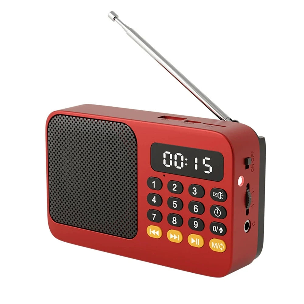 Radio FM Portable Bluetooth 5.0, petite boîte de son rechargeable d'urgence, Mini haut-parleur Vintage, lecteur Mp3, Support carte TF, lecteur USB