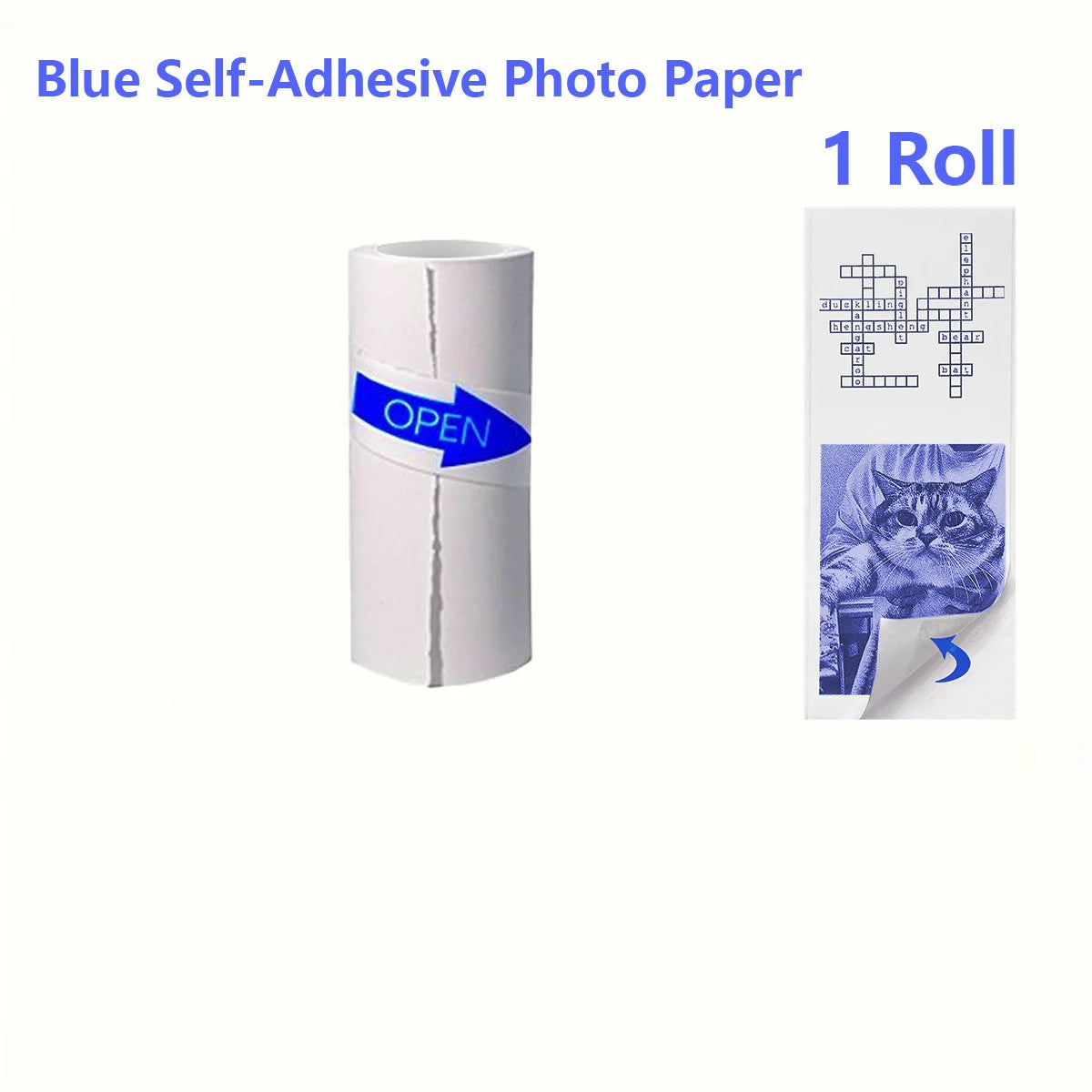 Cámara de impresión instantánea con forma bonita, cámara de doble objetivo HD de 1080P, impresión instantánea, viene con rollos de papel de impresión térmica