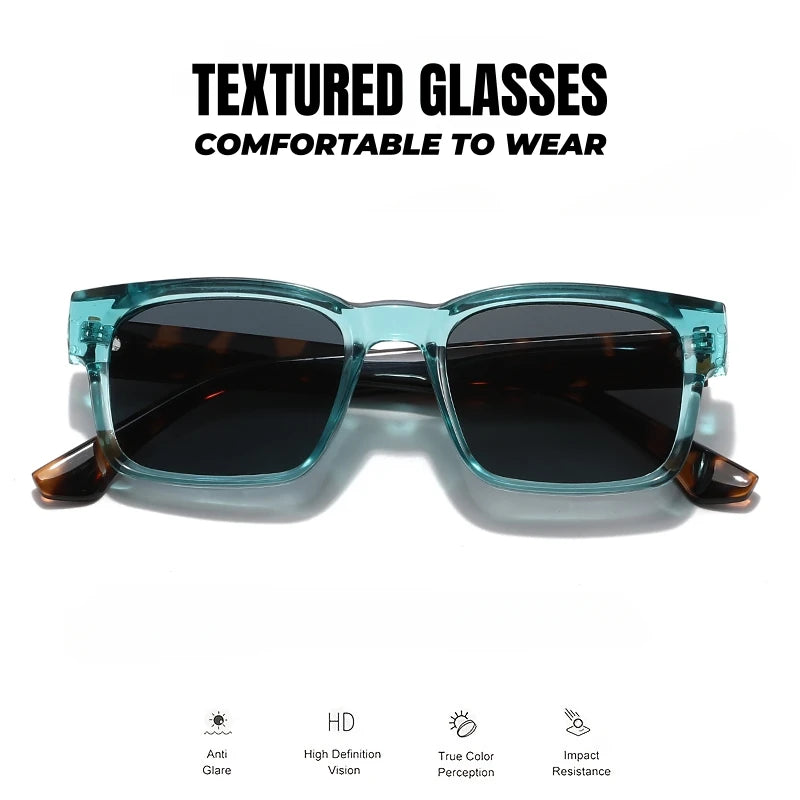 Lunettes de Soleil Rétro Punk Carrées UV400 — Extérieur Style Décontracté
