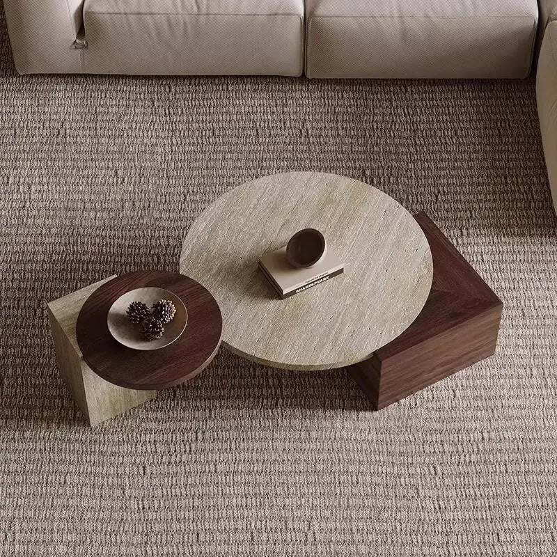 Wabi Sabi Sets Round Coffee Table Unique Design Beauty Modern Luxury Coffee Table For Living Room Home Furniture