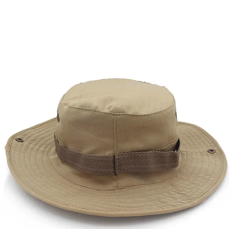 Sombrero para el sol para hombres y mujeres, gorra de camuflaje, para deportes al aire libre, tipo cubo, pesca, senderismo, caza, 60CM