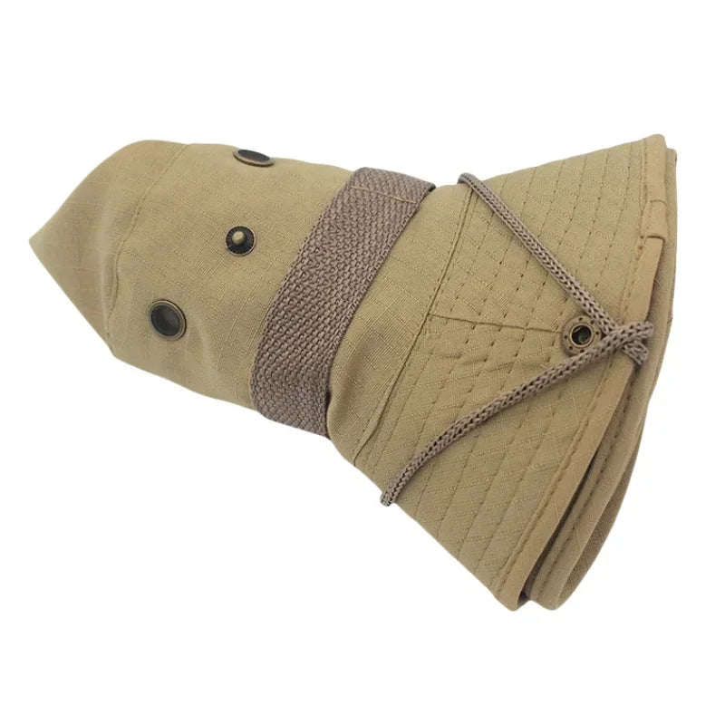 Sombrero para el sol para hombres y mujeres, gorra de camuflaje, para deportes al aire libre, tipo cubo, pesca, senderismo, caza, 60CM