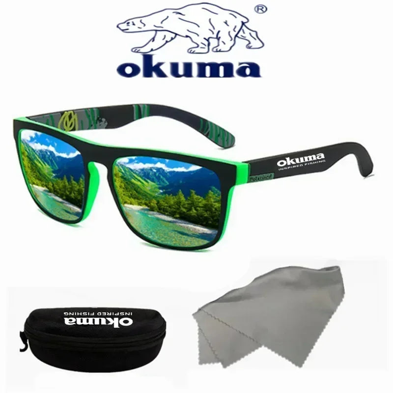 Okuma - Gafas de sol polarizadas para hombres y mujeres, gafas de sol para caza, pesca, ciclismo, con caja opcional, UV400