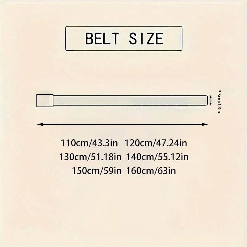 Ceinture Cuir Boucle Automatique Homme — Peau de Vache Noire 110-160cm Grande Taille