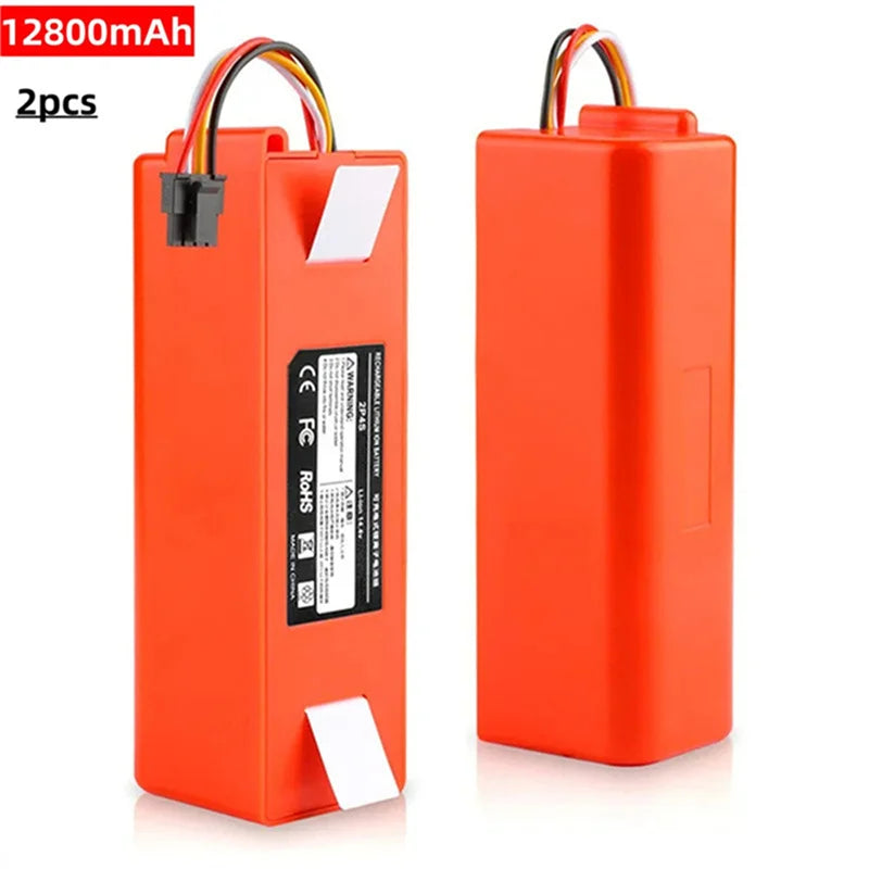 Batterie de remplacement pour aspirateur Robot Xiaomi Roborock S55 S60 S65 S50 S51 S5 MAX, pièces S6, 14.4V, 12800mAh