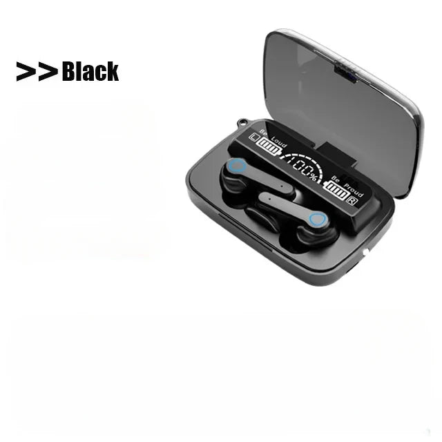 M19 TWS Bluetooth Wireless Earbuds, Smart Touch Control, Waterproof, LED Display, with Mic