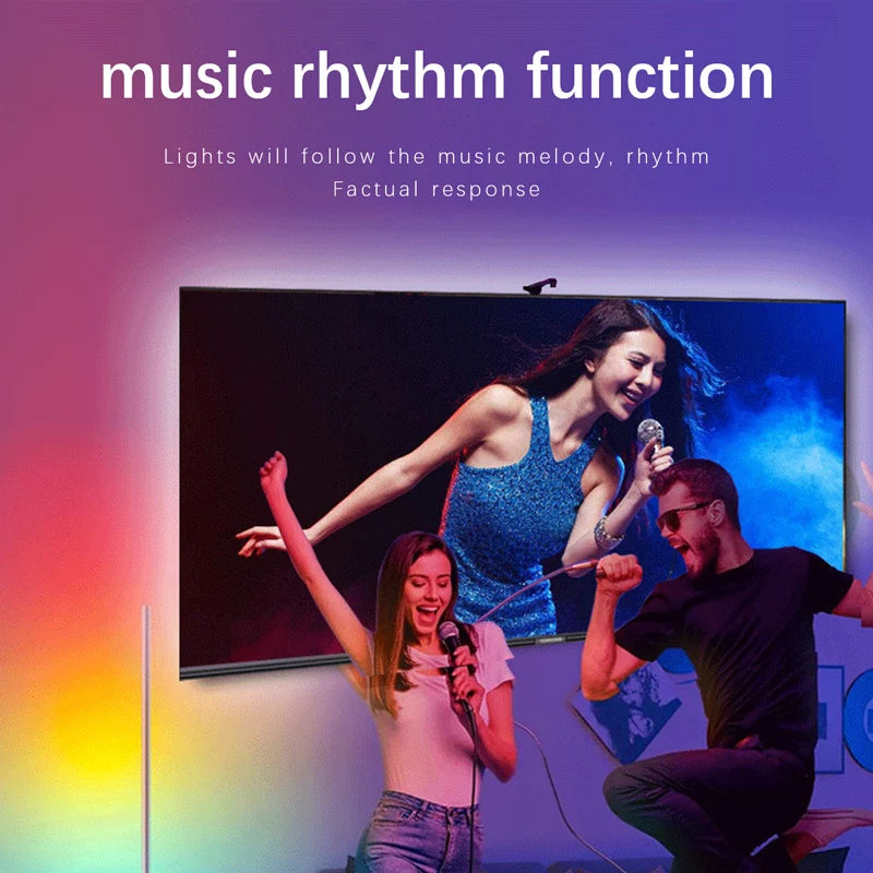 Rétro-éclairage TV/PC avec capteur de couleur RGB-IC, bande lumineuse LED pour écrans de 55 à 75 pouces, synchronisation intelligente, décoration de salle de jeu, lumières d'ambiance