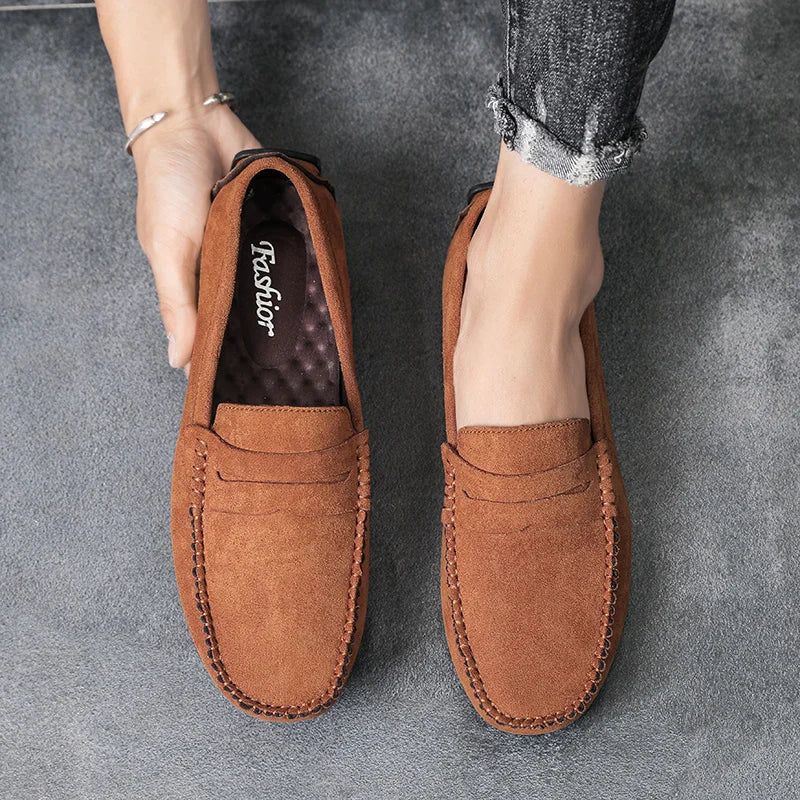 Mocassins en Daim pour Homme — Style Élégant & Confort