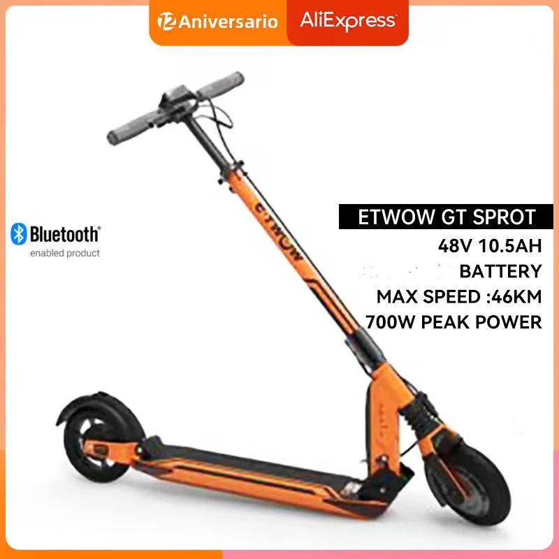 E-twow - Rod Version sporty electric scooter, 700W, 48V, 10.5 Ah, 46km/h speed, original