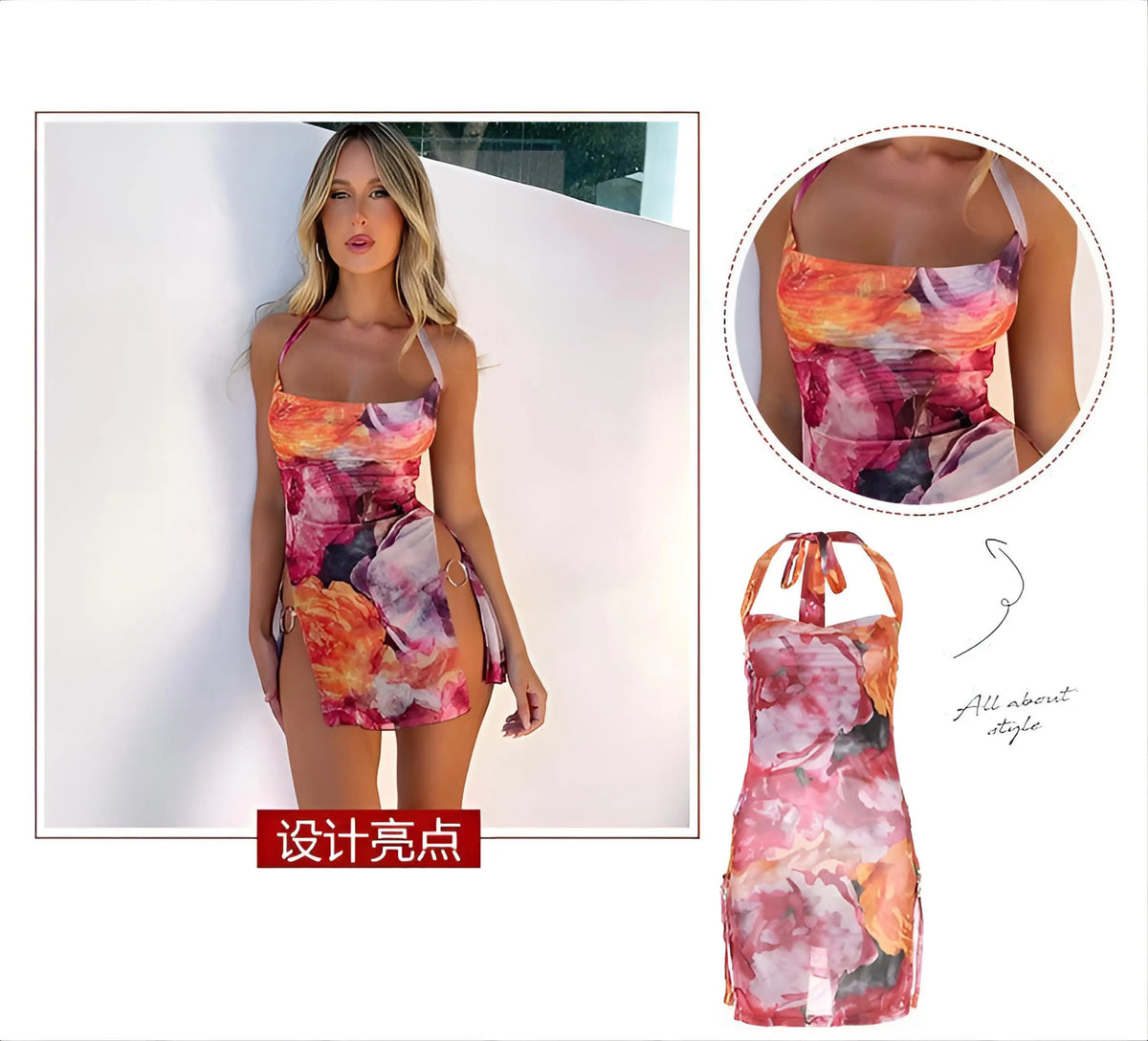 Top corto cruzado de mujer, estilo discoteca, rayado turquesa, ancho y atrevido, para piscina, con tirantes, monocromático, con aberturas, de talle alto, para la playa