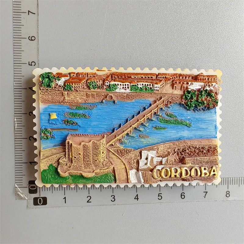 Aimant de réfrigérateur, Finlande, Norvège, Autriche, Grèce, Myanmar, Italie, Maroc, Algérie, États-Unis, ommage, Cordoba, Thaïlande, Prague, Lago de Côme, Garda