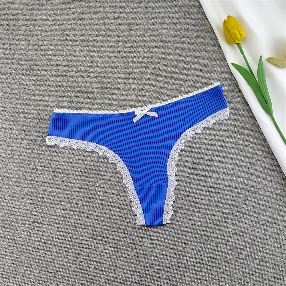 Culottes Dentelle Garniture Femme — Lot de 3 Pièces Lingerie